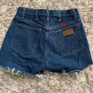 Wrangler Vintage High Waisted Jean Shorts